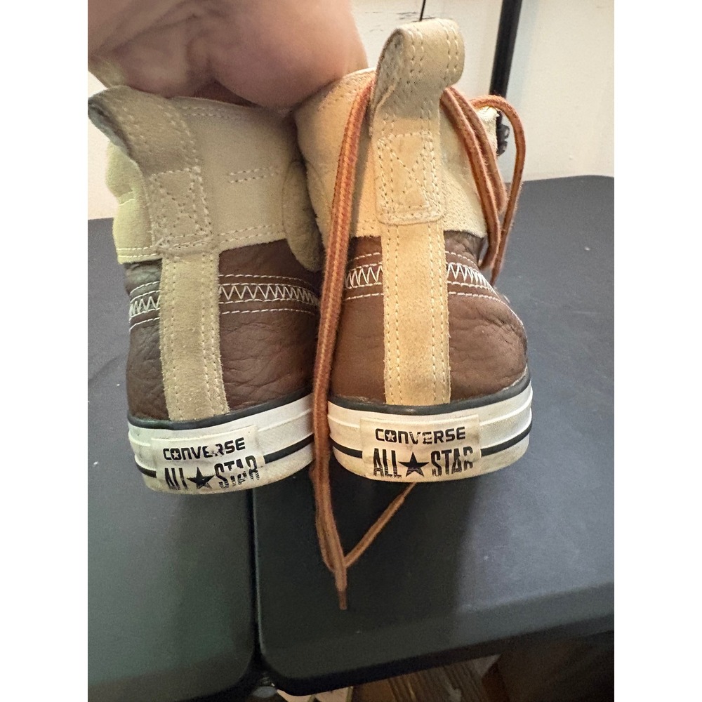 Converse Chuck Taylor All Star Brown Leather Suede High Top Boot Mens 12 139820C - Picture 3 of 6